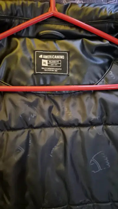 Chaqueta de ecocuero negra Americanino XL - miniatura 4