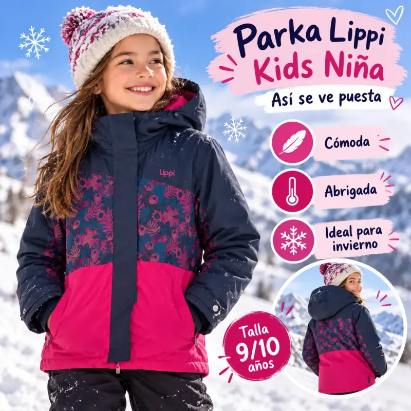 Parka Lippi Kids Niña Talla 9/10 Años - 3