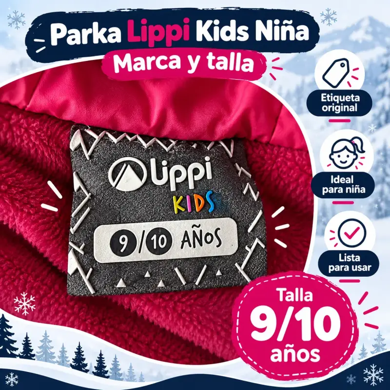 Parka Lippi Kids Niña Talla 9/10 Años - 4