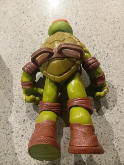 Tortuga Ninja Michelangelo 27 cm 2012 original. - miniatura 2