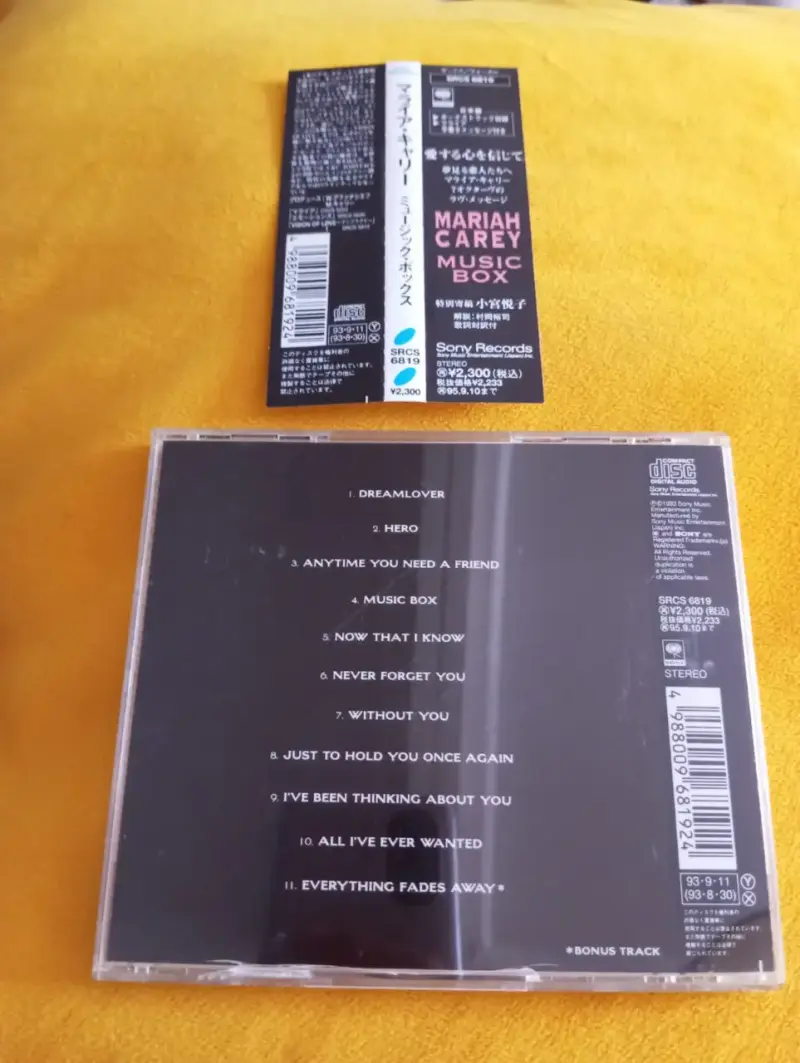 CD Mariah Carey - Music Box (Edicion Japonesa Orig - 2