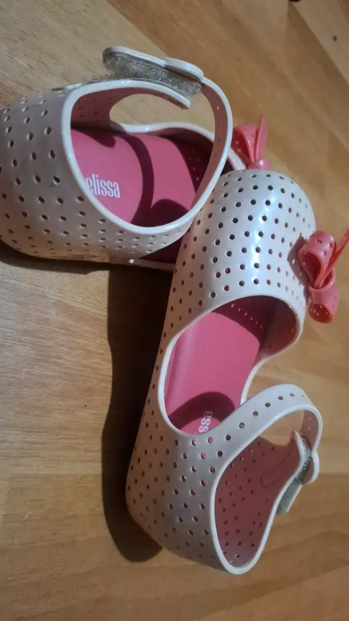 Zapatos para niñas Mini Melissa con lazo rosa - 2