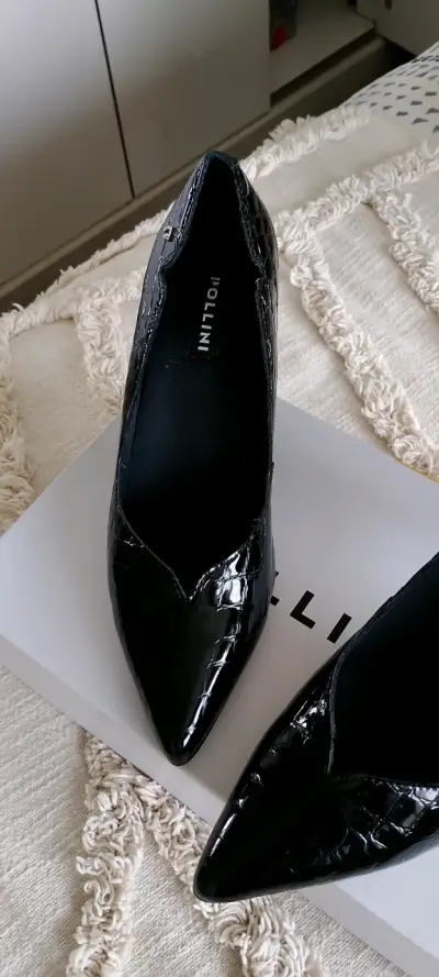 Zapatos de tacón alto negros Pollini elegantes - miniatura 2