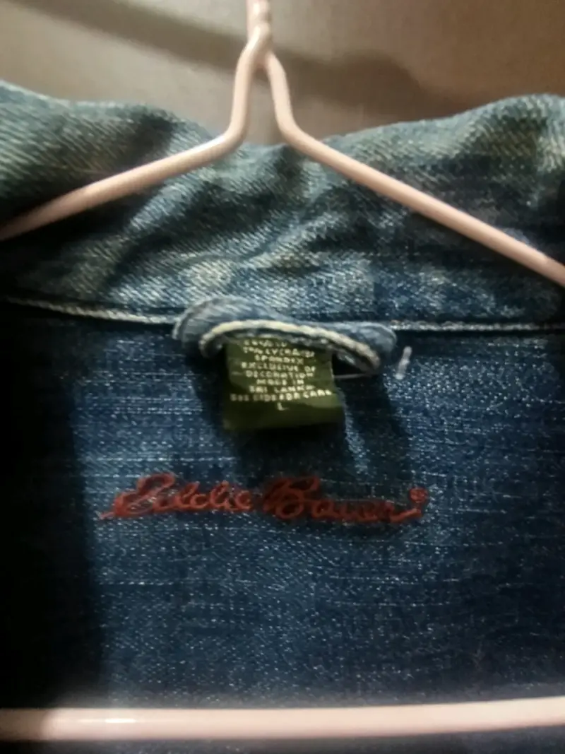 Chaqueta  mezclilla / jeans Eddie Bauer para mujer - 3
