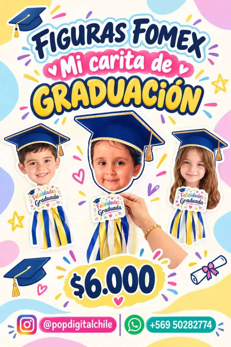 Figuras Fomex de Graduación Personalizadas - 1