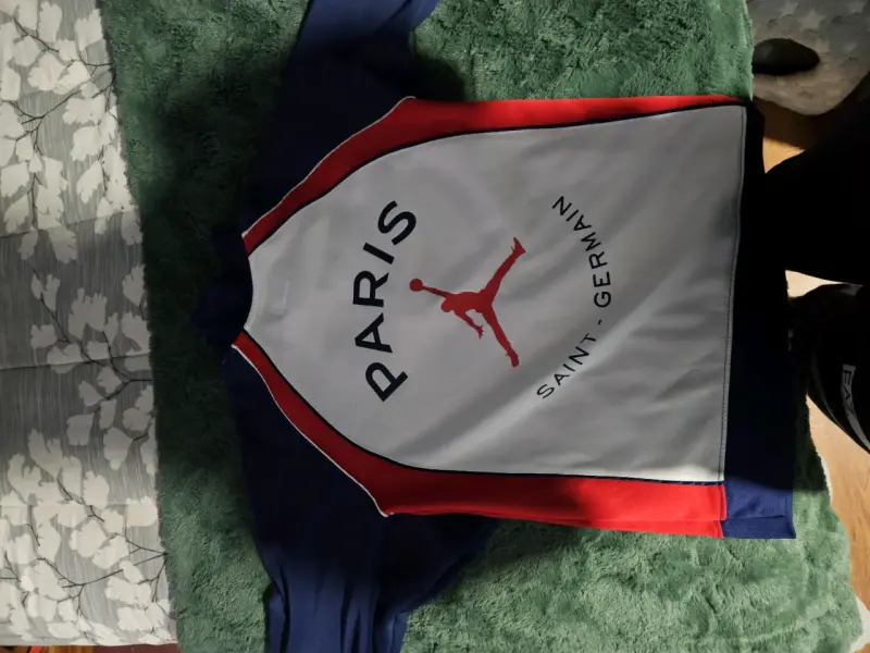 Chaqueta PSG Jordan azul y roja para niños - 1