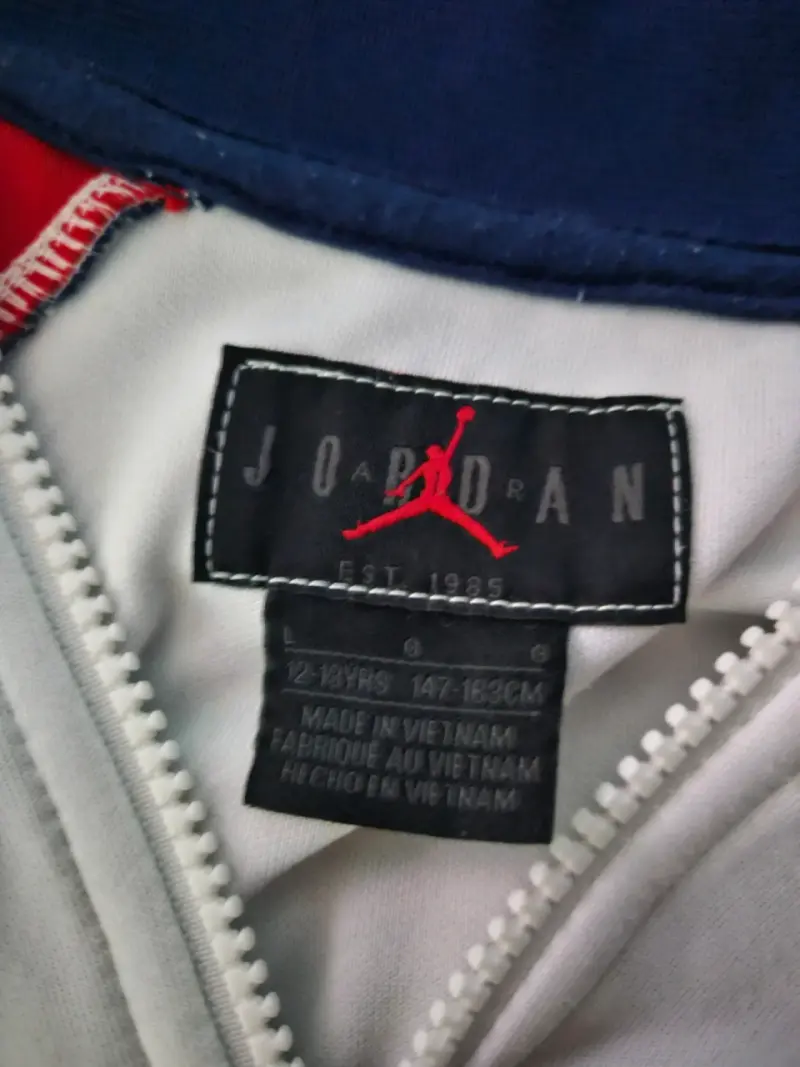 Chaqueta PSG Jordan azul y roja para niños - 3