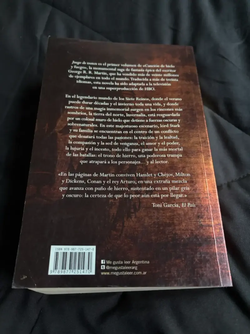 Libro Juego de Tronos George R.R. Martin - 2