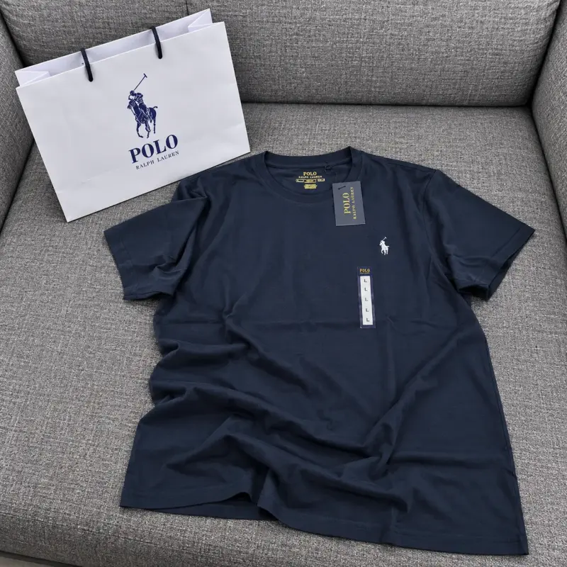 Polera Polo Ralph Lauren azul marino talla L