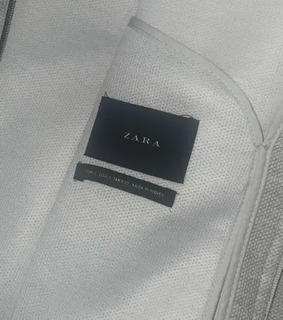 Chaqueta gris de hombre Zara con cierre - miniatura 1