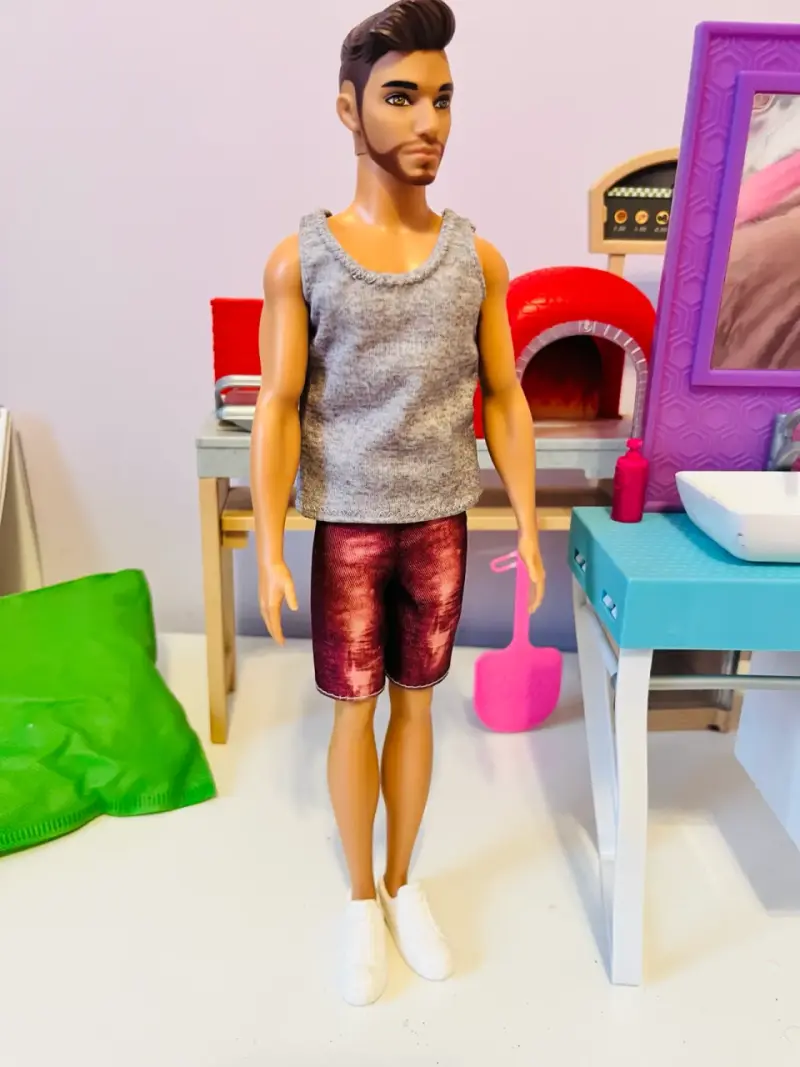 Set Barbie Lavabo Baño Ken Afeitador MattelFyk53 - 3
