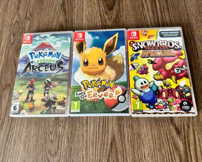 Lote de Juegos Nintendo Switch Pokémon y Snow Bros - miniatura 1