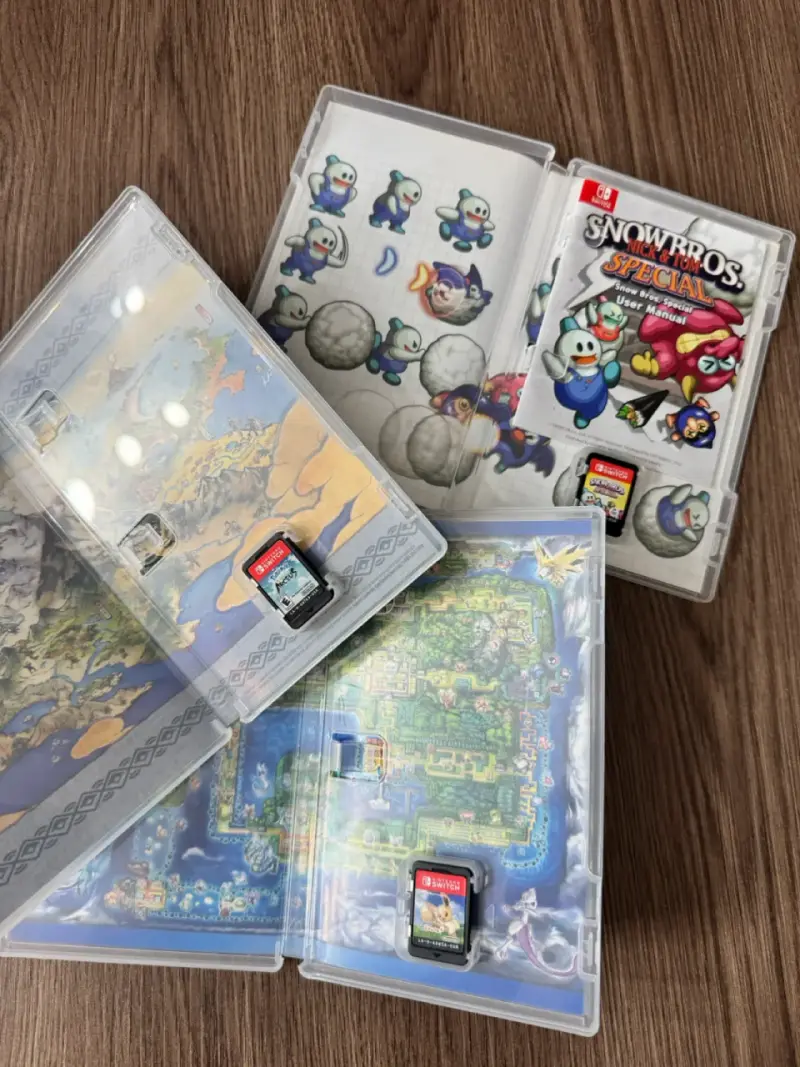 Lote de Juegos Nintendo Switch Pokémon y Snow Bros - 2