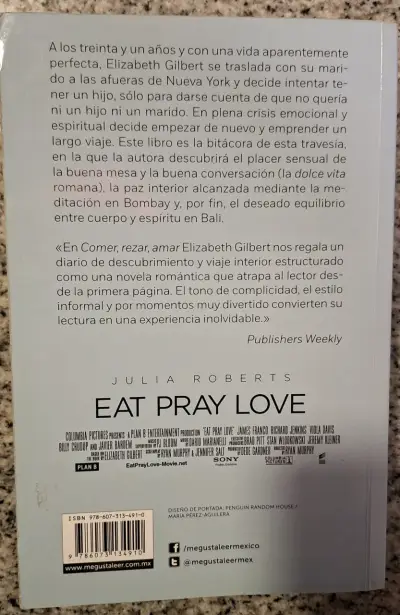 Libro Comer Rezar Amar de Elizabeth Gilbert - miniatura 2