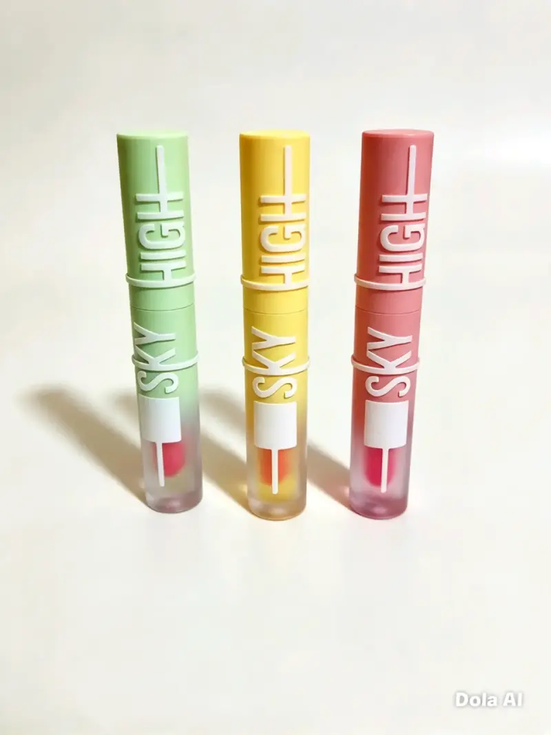 brillos labiales Sky High colores pastel