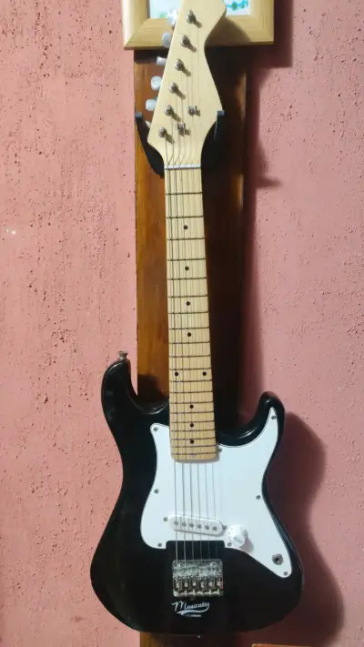 Guitarra eléctrica negra Musicaxe Nickleback - miniatura 1