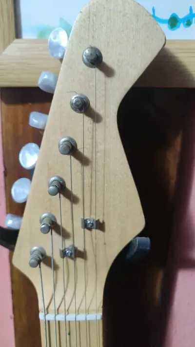 Guitarra eléctrica negra Musicaxe Nickleback - miniatura 3