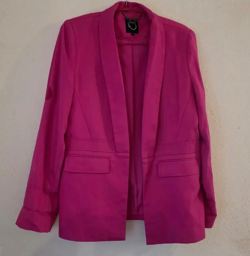 Blazer fucsia para mujer elegante - 1