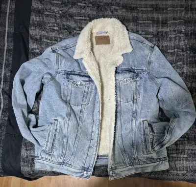 Chaqueta de mezclilla con chiporro de lana Foster - miniatura 1