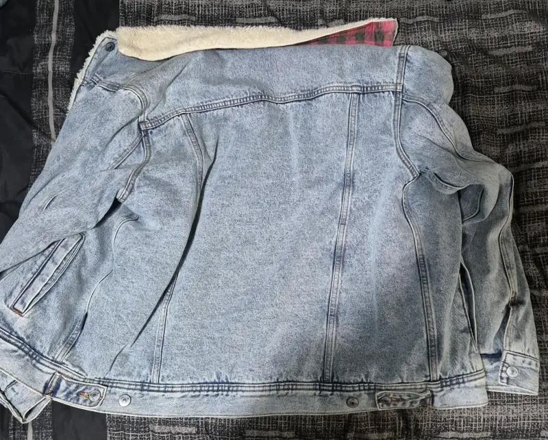 Chaqueta de mezclilla con chiporro de lana Foster - 3