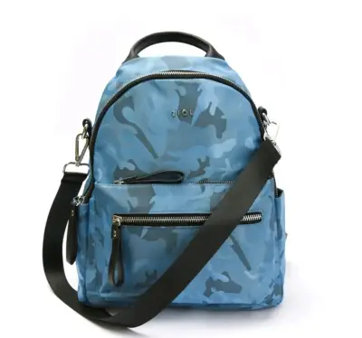 Mochila azul camuflaje Ziol con correas ajustables - miniatura 1