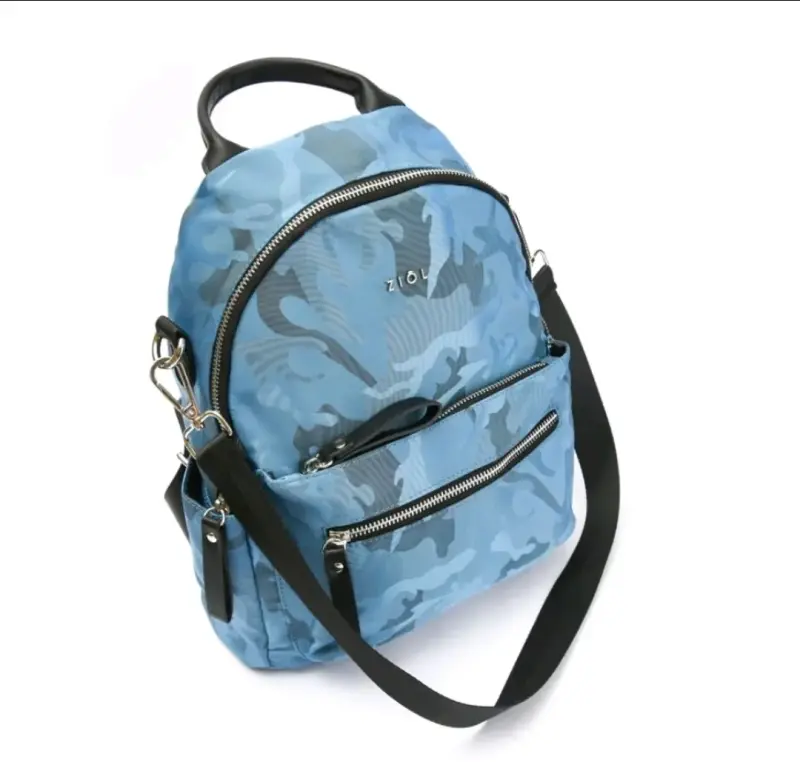 Mochila azul camuflaje Ziol con correas ajustables - 3
