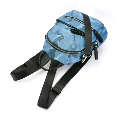 Mochila azul camuflaje Ziol con correas ajustables - miniatura 4
