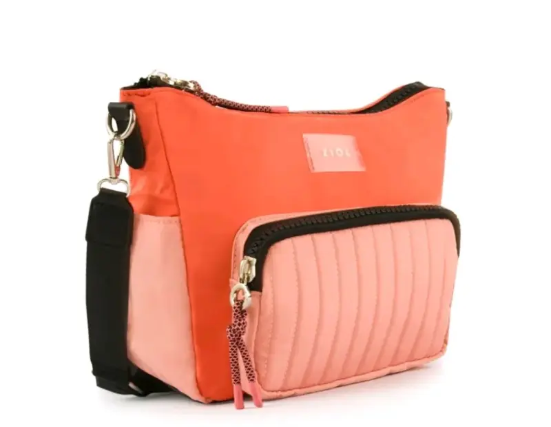 Bolso bandolera Ziol color coral - 2