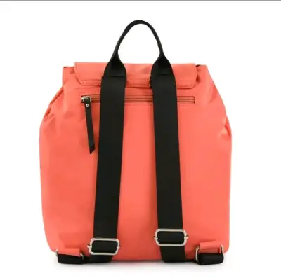 Mochila coral con cierre frontal y hebilla - miniatura 3