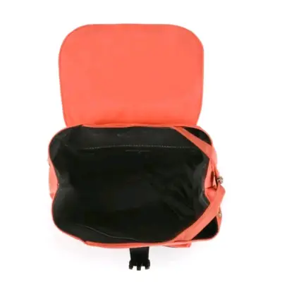 Mochila coral con cierre frontal y hebilla - miniatura 4
