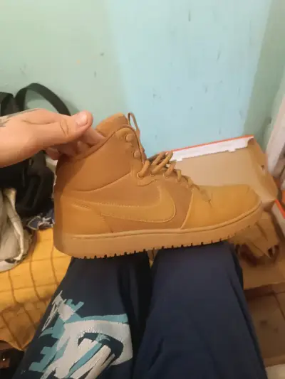 Zapatillas deportivas altas color camel Nike - miniatura 1