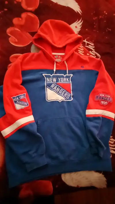 Polerón New York Rangers Hombre Azul y Rojo - miniatura 1