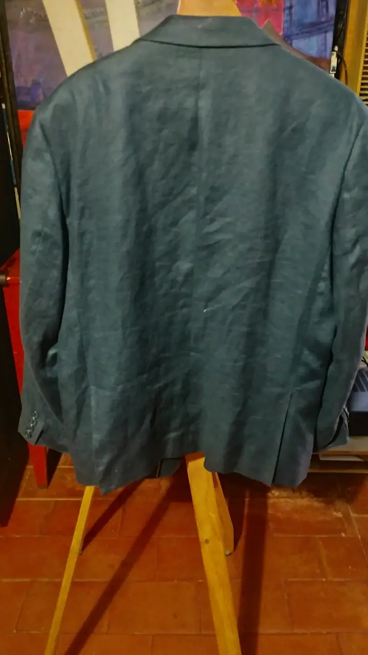 Blazer de lino azul para hombre New Man - 5