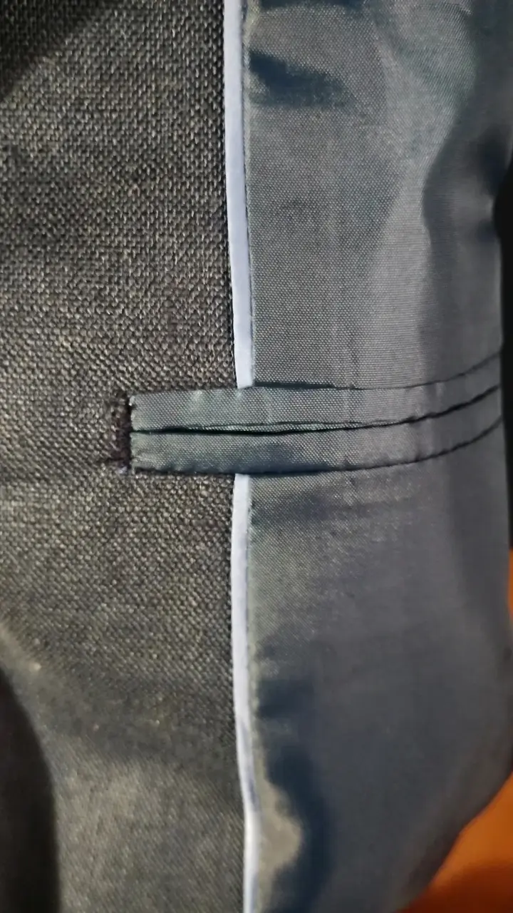Blazer de lino azul para hombre New Man - 6