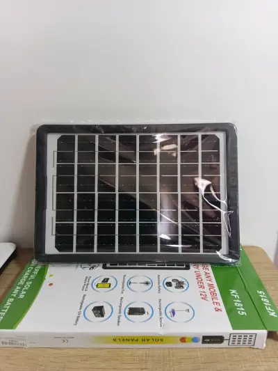 Panel solar portátil con cargador USB 5 en 1 - miniatura 2