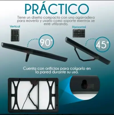 Panel solar portátil con cargador USB 5 en 1 - miniatura 6
