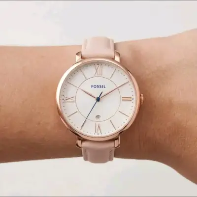 Reloj Fossil de mujer dorado y rosa - miniatura 3