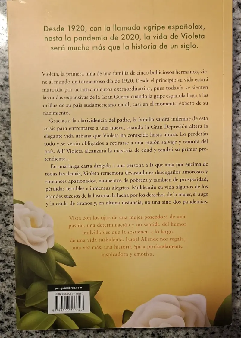 Libro 'Violeta' de Isabel Allende - 2