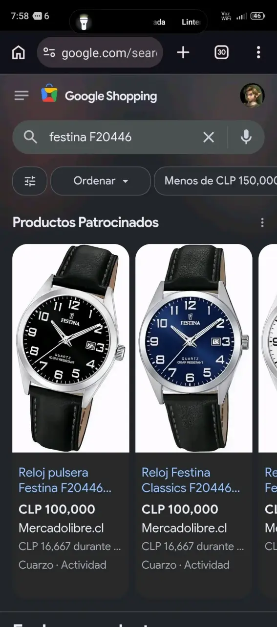 Reloj Festina F20446 de acero inoxidable - 4
