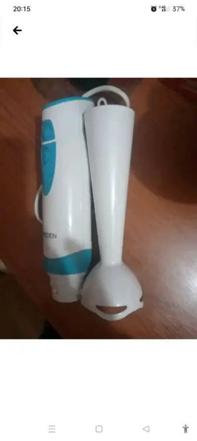 Licuadora de mano Imaco blanca y azul - miniatura 1