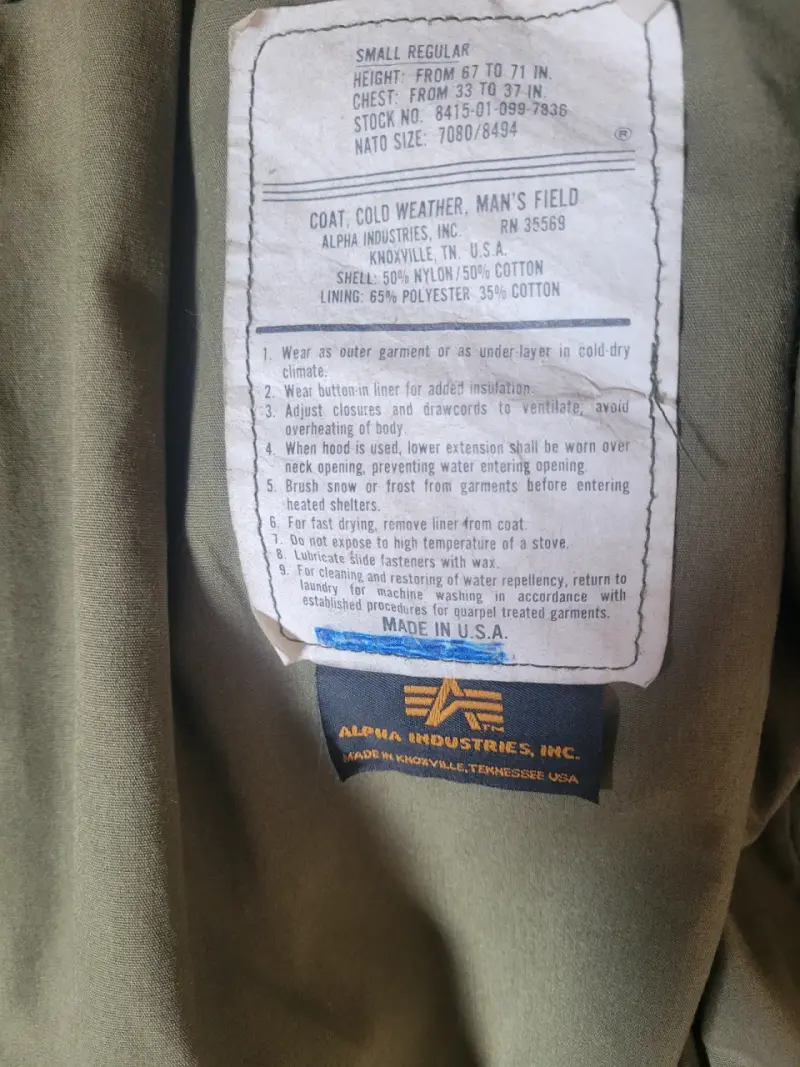 Chaqueta militar Alpha Industries verde oliva Usa - 2