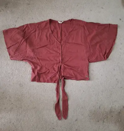 Blusa roja de manga corta Umbrale - miniatura 1