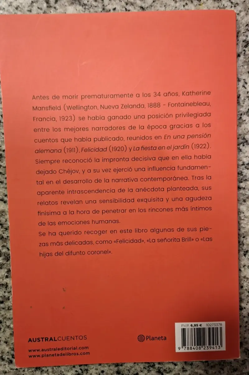 Libro Cuentos de Katherine Mansfield - 2