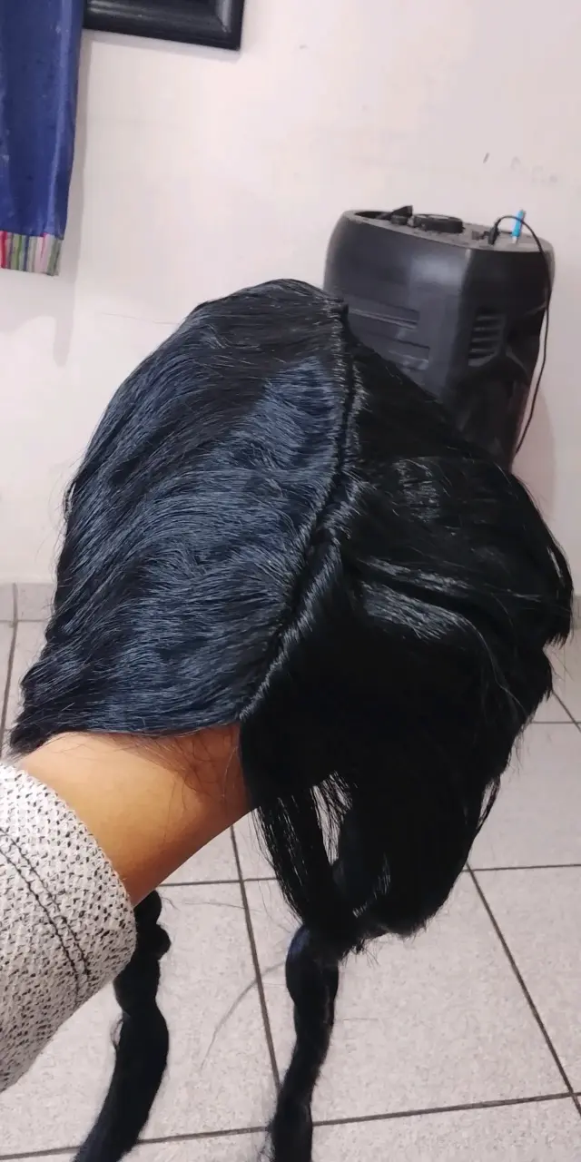 Peluca negra de Merlina - 2