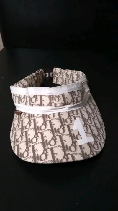 Visera deportiva estampada Dior beige - miniatura 1
