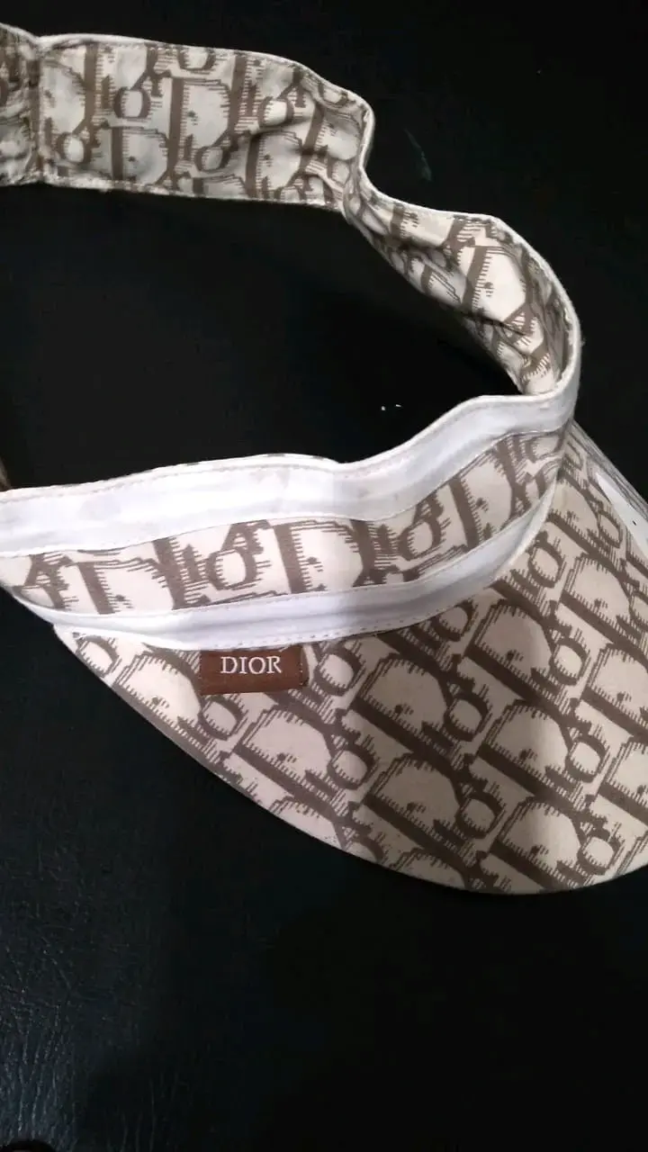 Visera deportiva estampada Dior beige - 3