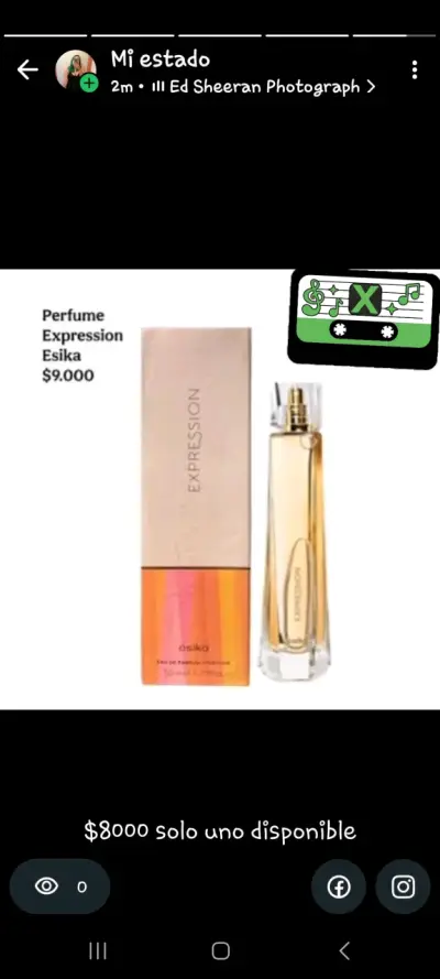 Perfume Esika Expression 50 ml Nuevo - miniatura 1