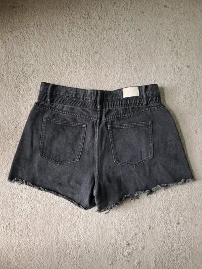 Shorts de mezclilla negro Sybilla talla 44 - miniatura 2