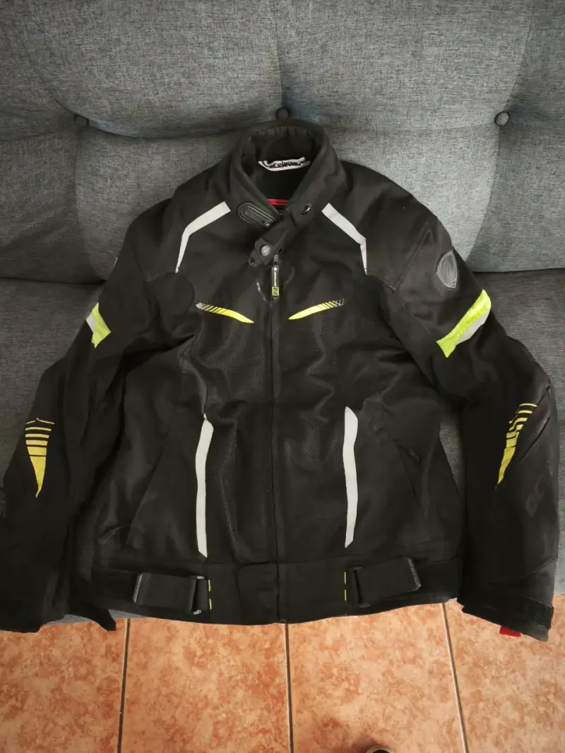 Chaqueta de moto Octane negra talla L