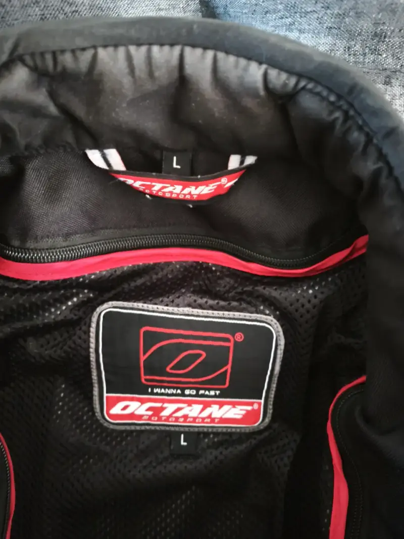 Chaqueta de moto Octane negra talla L - 2